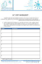 11th Step Worksheet